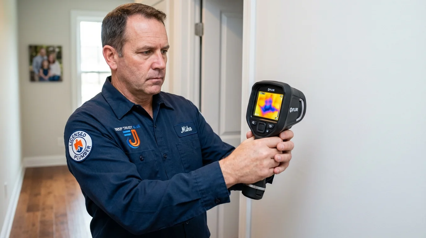 Thermal imaging leak detection by Johns Plumbing LLC in Kearny